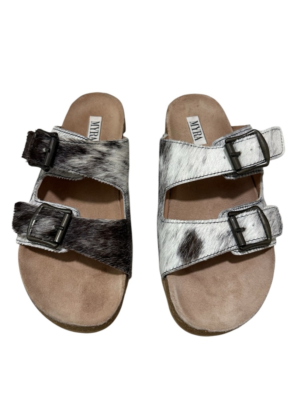 Myra Bag Lazy Days Sandals in Cowhide Size 9